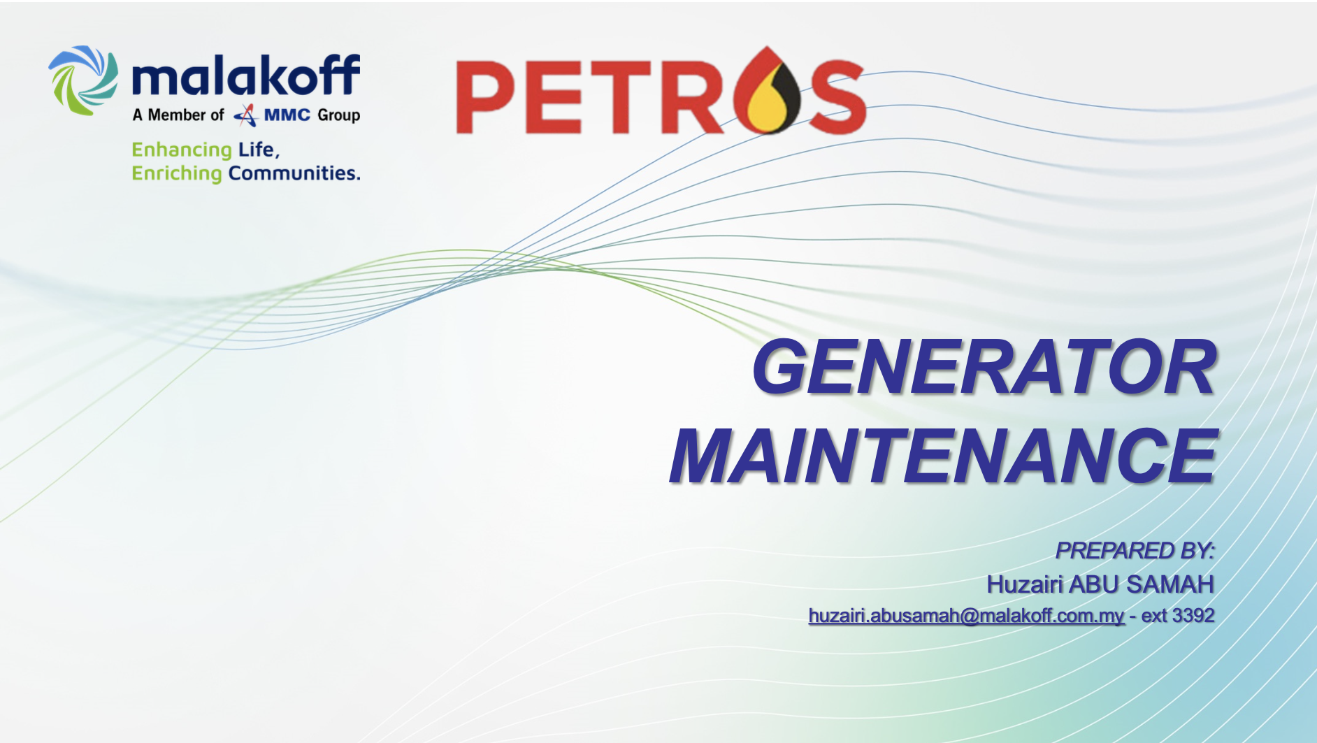 3.5 Generator Maintenance